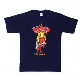 Navy Hot Sauce Logo Tee