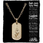Women's Chili Pepper Dog Tag Necklace
