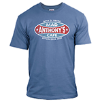 Mad Anthony's Cafe Denim Blue Tee